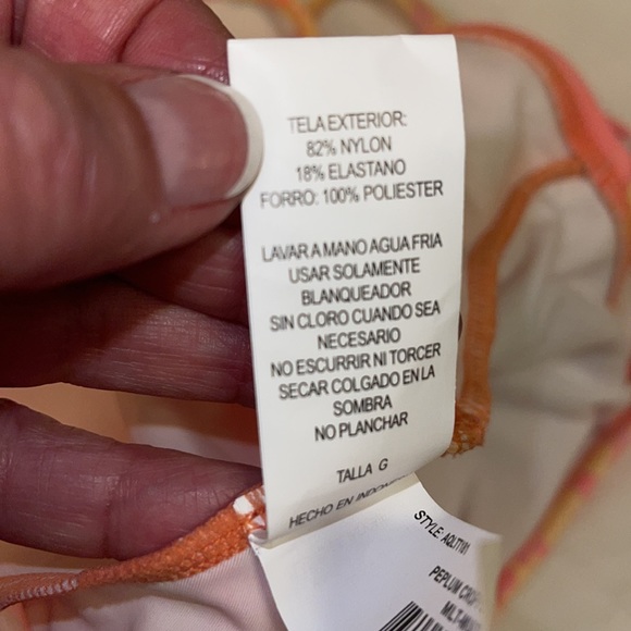 Aqua Couture Halter Swim Top Large - Picture 9 of 10